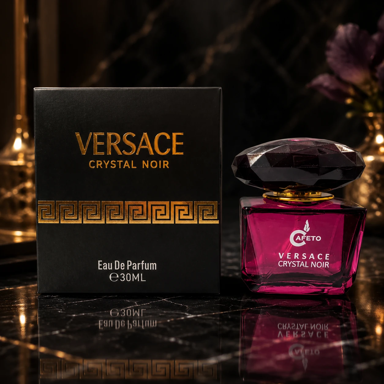 ادکلن زنانه Cafeto Versace Crystal Noir