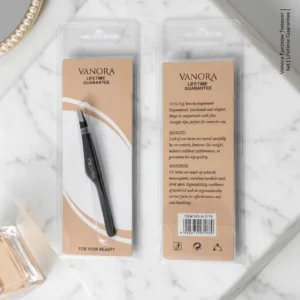 موچین حرفه‌ای ونورا با نوک صاف و استیل ضد زنگ (Vanora Professional Slant Tip Tweezers Stainless Steel )