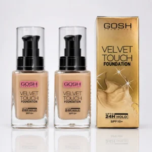 کرم پودر گاش (GOSH) مدل Velvet Touch با بسته بندی طلایی